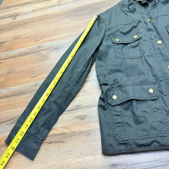 J. Crew green size M Military Field Coat with Structured Silhouette - Picture 10 of 10